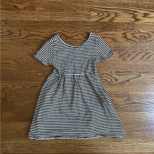 Black and White Striped Dress